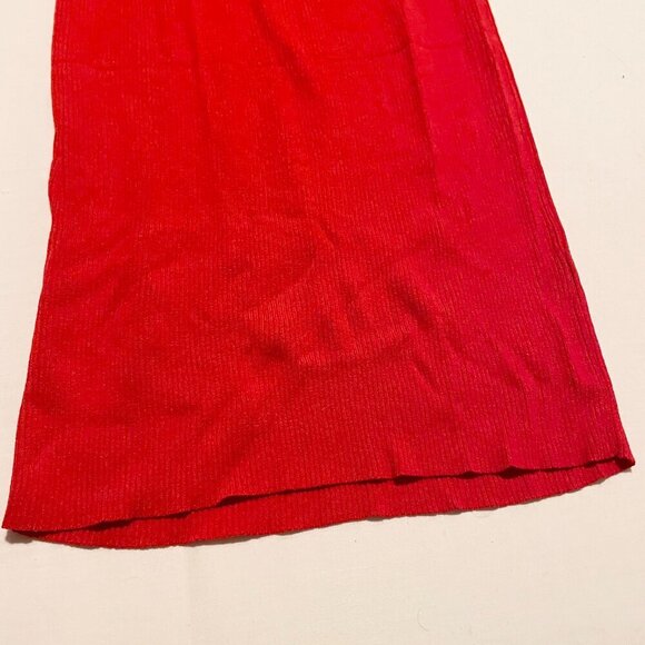 Zara Cutout Red Womens Long Dress Size Medium - Picture 7 of 15